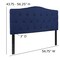 Flash Furniture Full Cambridge, Headboard, Navy Fabric HG-HB1708-F-N-GG - alternate 5